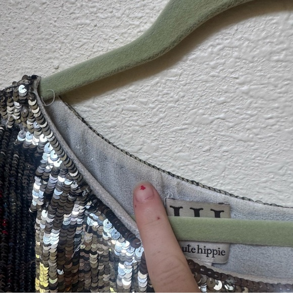 Haute Hippie Silver Sequin mini dress - Picture 9 of 11